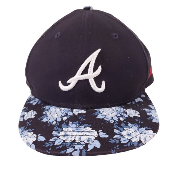 New Era 9Fifty Womens Atlanta Braves Floral Hawaiian MLB Hat Adjustable - Picture 1 of 7
